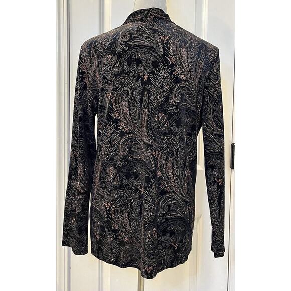 NOTATIONS Women’s Career Top Set Black Tank Paisley Shirt Blouse 1X Grannycore - Picture 5 of 10